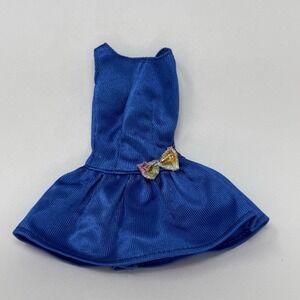 Mattel Barbie Fashion Dress Royal Blue Original Barbie Short Dress Pink Tag